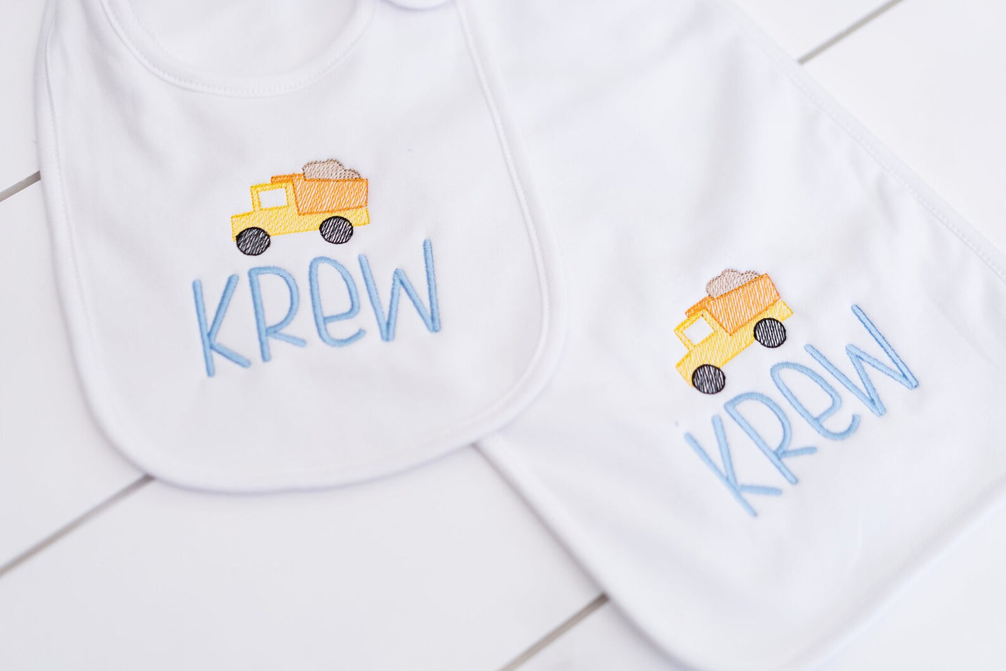 Baby Bib & Burp Cloth Set