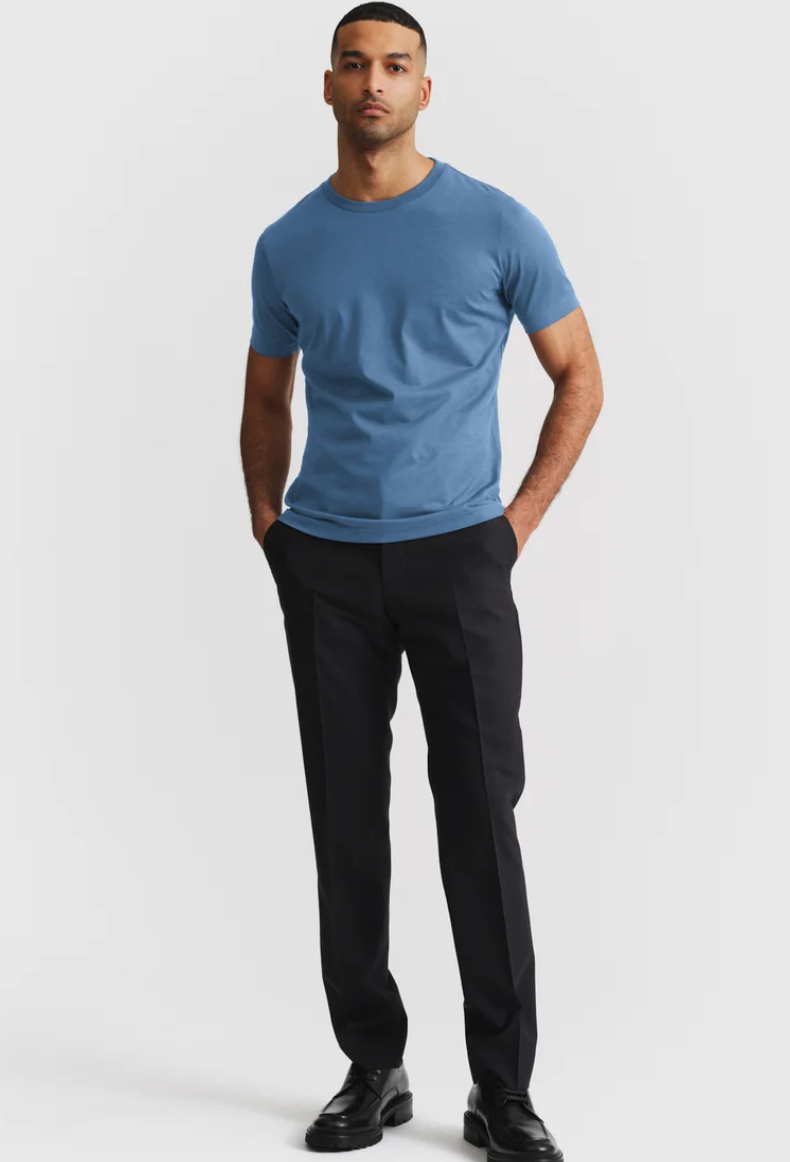 Federal Blue Cotton T-Shirt