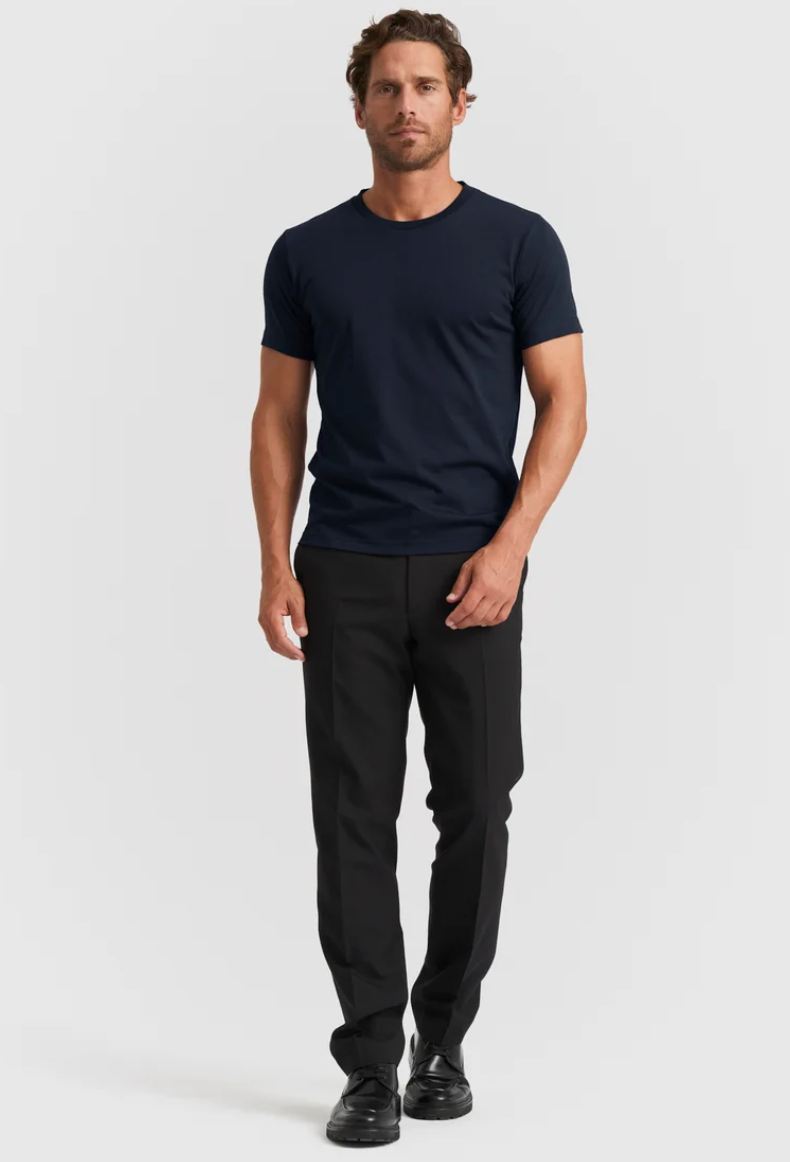 Deep Blue Cotton T-Shirt