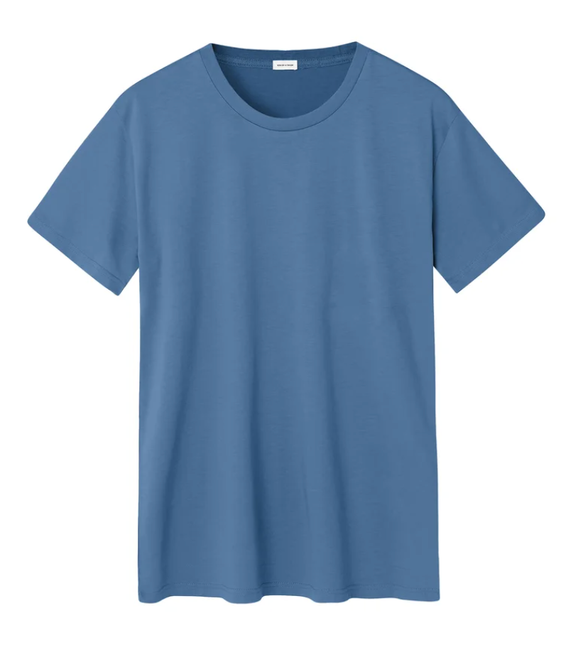 Federal Blue Cotton T-Shirt