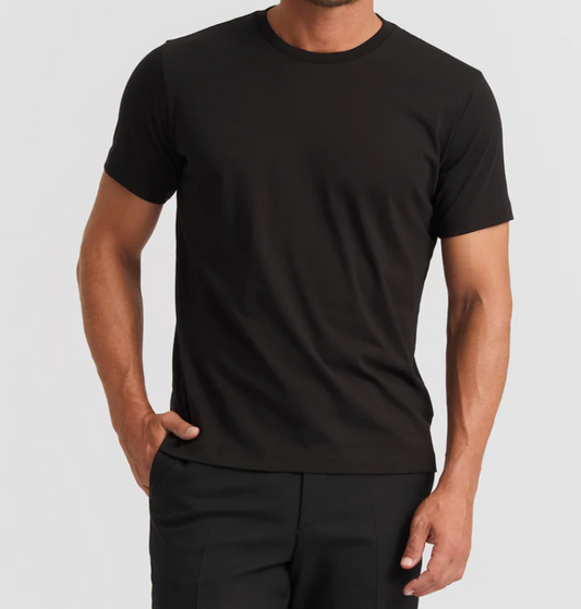 Black Cotton T-Shirt